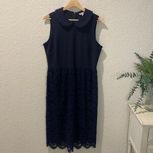 𝅺NANETTE Lepore Collared Sleeveless Lace Dress
